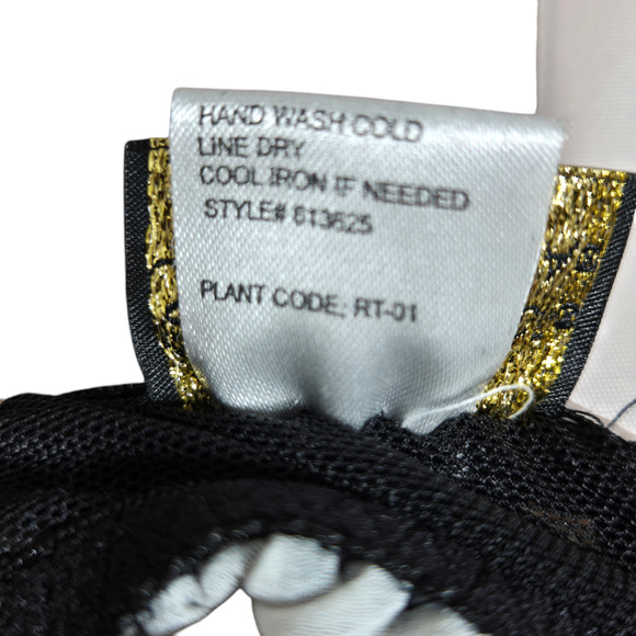 Vintage Seductivewear Cinema Etoile Chemise Womens Medium Black Babydoll Lined - Picture 9 of 9